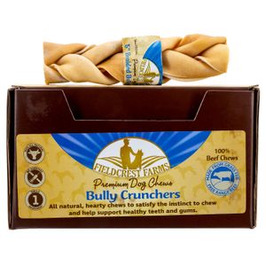 Braided Bully Crunchers Bully Stick Dog Treats, 6"