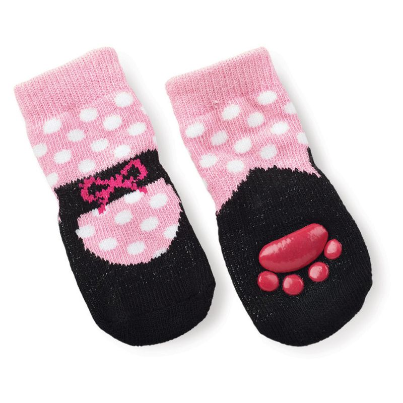 Small-Pink-Black-Slipper-Socks