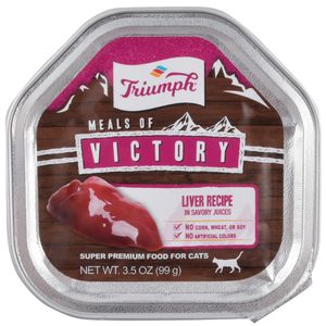 Triumph Meals of Victory Liver Recipe in Savory Juices Cat Food