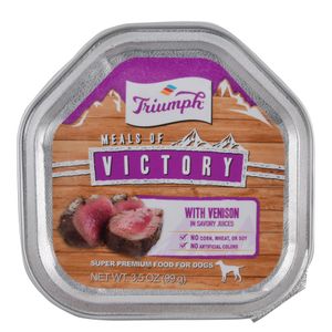 Triumph Meals of Victory with Venison in Savory Juices Dog Food