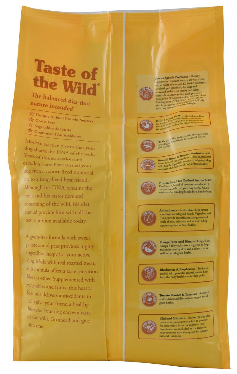 Best taste of outlet the wild dog food