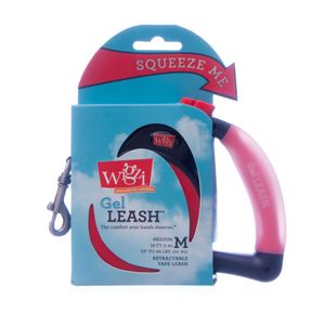 Wigzi Gel Leash, Retractable Tape Leash, Medium