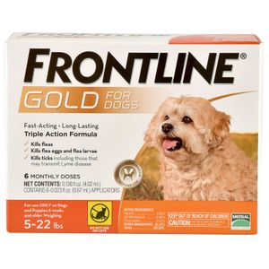 Frontline Gold for Dogs, 6-pack