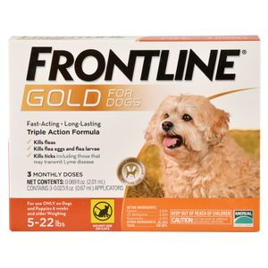 Frontline Gold for Dogs, 3-pack