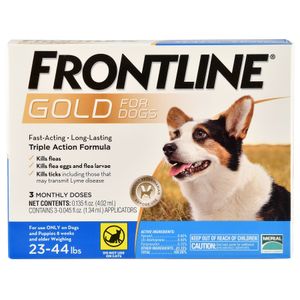 Frontline Gold for Dogs, 3-pack