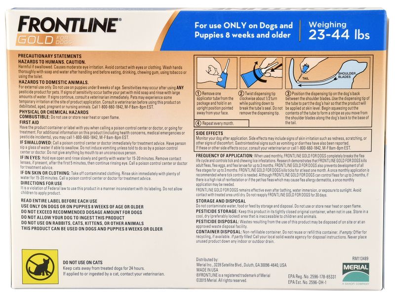 Frontline 2024 gold ingredients