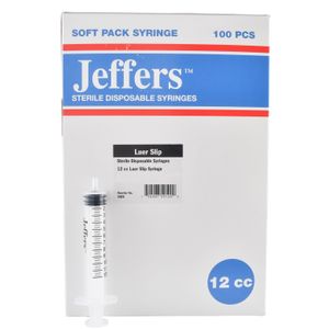 Jeffers Luer Slip Syringes, Boxes