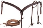 Oiled-Harness-Leather-Tack-Set-with-Sliding-Ear-Headstall-Kit