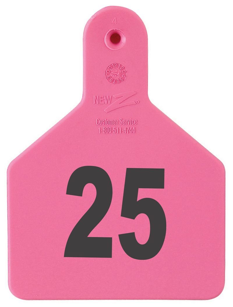 Special Order Numbered Z Tags, Calf Jeffers