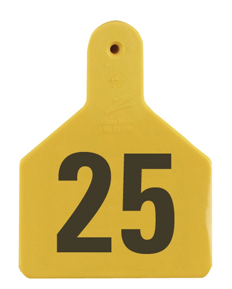 Special Order Numbered Z Tags, Calf Jeffers