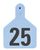Z Tags Numbered Ear Tags (Calf), 25 count