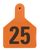 Z Tags Numbered Ear Tags (Calf), 25 count