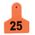 Z Tags Numbered Livestock Ear Tags (Small), 25 count