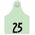 Allflex Global Numbered Ear Tags (Maxi), 25 count