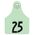 Allflex Global Numbered Ear Tags (Large), 25 count