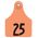 Allflex Global Numbered Ear Tags (Large), 25 count
