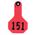 Y-Tex Numbered Ear Tags (Small), 25 count