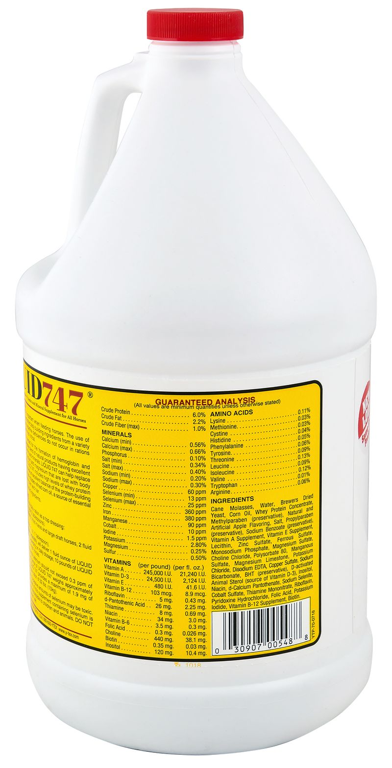 Liquid 747 Horse Feed High Vitamin Supplement, gallon Jeffers