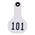 Y-Tex Numbered Ear Tags (Small), 25 count