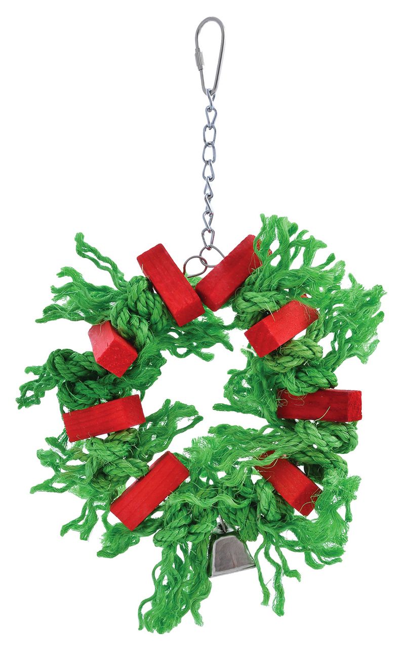 Holiday-Sisal-Wreath-Bird-Toy