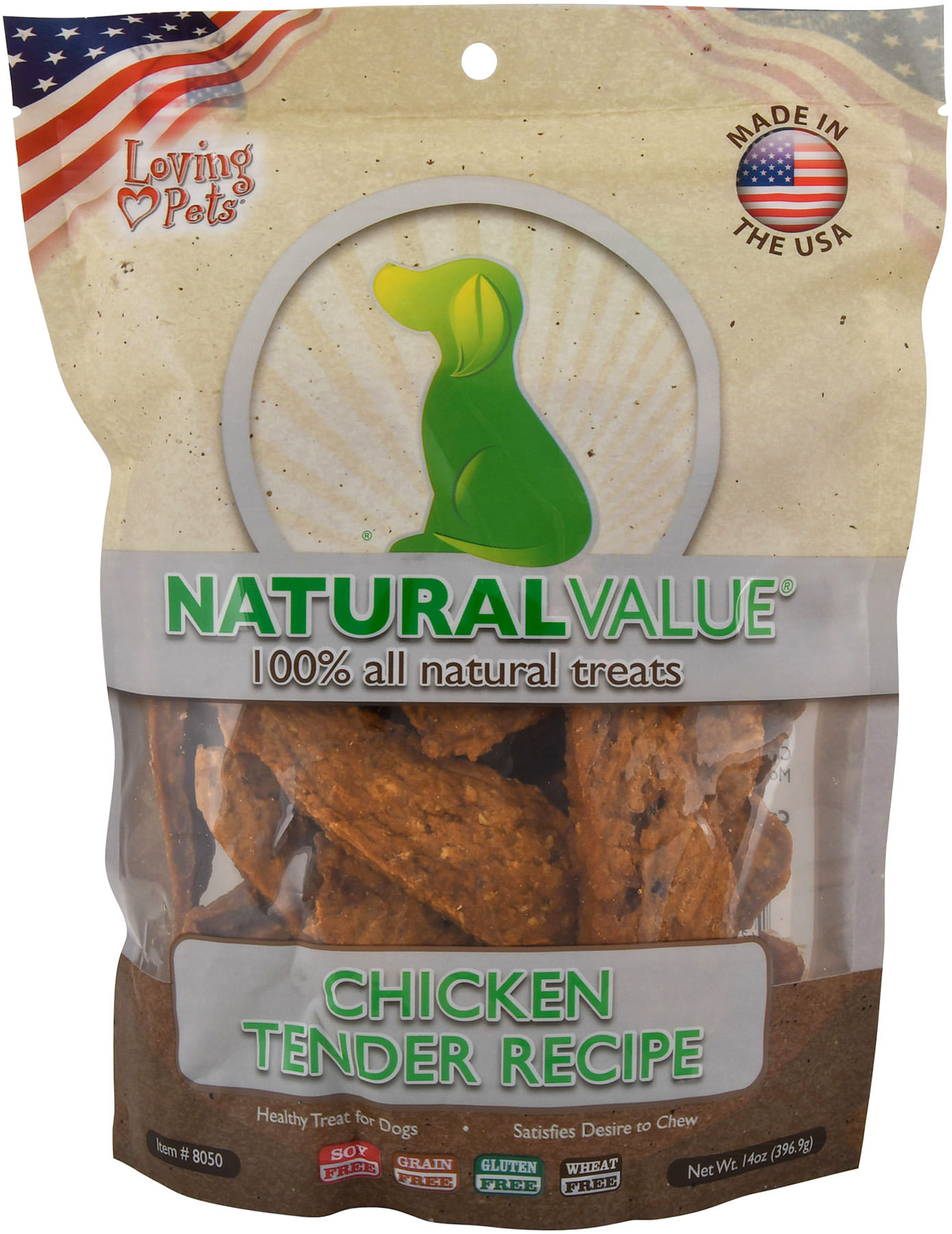 Natural Value Dog Treat Chicken Tenders, 14 oz Jeffers