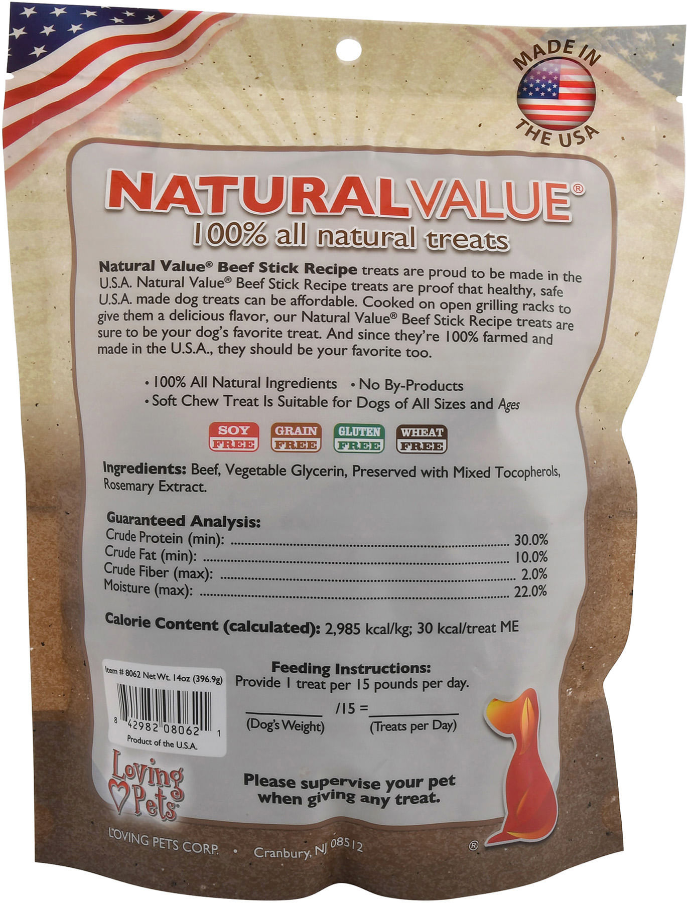 Natural Value Dog Treat Sticks, 14 oz Jeffers