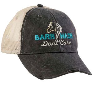 Barn Hair Don't Care Mesh Back Cap, Black/Teal