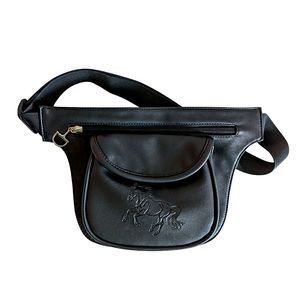 2 Pocket Waist Pack, Debossed Gallop Horse