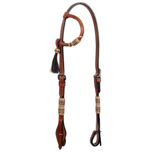 Rawhide & Tassel One Ear Headstall, Full