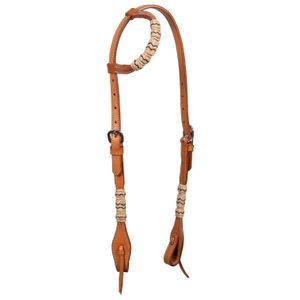 Braided Rawhide One Ear Headstall, Full