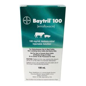 Rx Baytril 100 mg