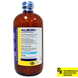 Rx Albon 5% Oral Suspension