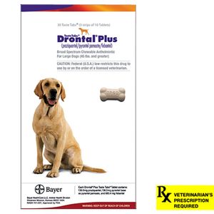 Rx Drontal Plus for Dogs Taste Tablets