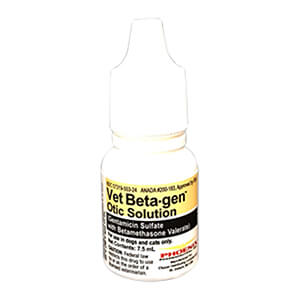 Rx GentaVed (Vet Betagen) Otic Solution, 7.5mL Bottle