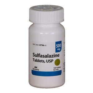 Rx Sulfasalazine 500 mg Tablets