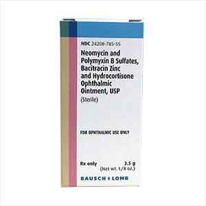 Rx Neo/Poly/Bac w/Hydrocortisone Opth Ointment, 3.5gm