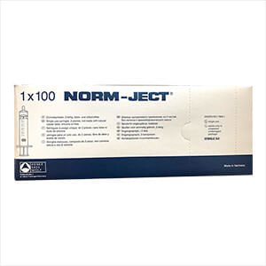 Rx Norm-Ject Syringe, Luer Slip Tip, 10 cc, 100 ct