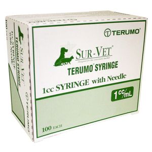 Rx Terumo SUR-VET Syringe w/Needle,  100 count