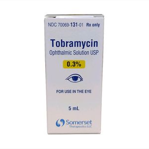 Rx Tobramycin Opth Solution 0.3%, 5ml bottle