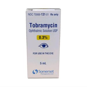 Rx Tobramycin Opth Solution 0.3%, 5ml bottle