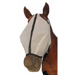 Horse Sense Extended Nose Fly Mask, Gry/Blk