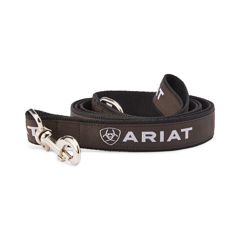 Ariat Dog Leash, Black/Gray Jeffers