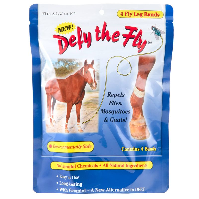 Defy the Fly Leg Bands for horses (set of 4) Jeffers