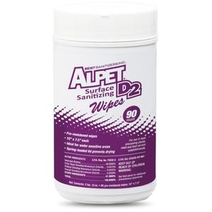 Alpet D2 Surface Sanitizing Wipes, 90 ct