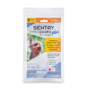 SENTRY Fiproguard Plus for Dogs, 6 Pack