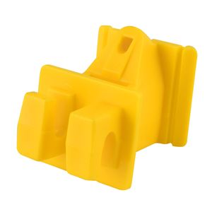 Dare Snap-in Yellow Wood Post Electric Fence Insulators (25-pack)
