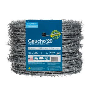 Gaucho 20 15.5 ga 4-Point 5" Spacing High Tensile Barbed Wire