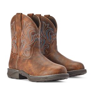 Ariat Womens Anthem Round Toe Shortie Boot, Copper Kettle