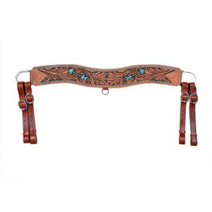 Showman Floral Tooled Tripping Collar