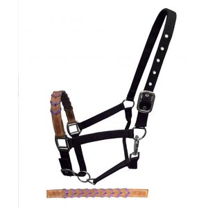 Showman Leather Nose & Buckstitch Halter